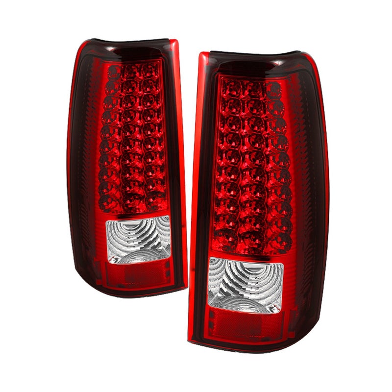 Spyder Auto ALT-ON-CS03-LED-RC Chevy Silverado 1500/2500/3500 and GMC Sierra 1500/2500/3500 Red/Clear LED Tail Light, medium